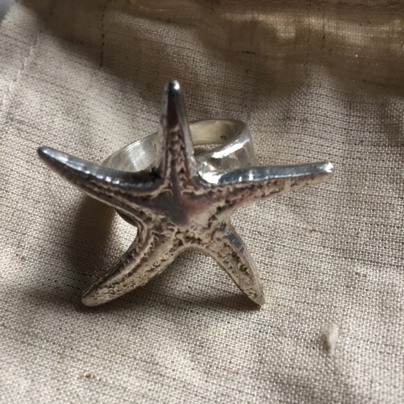 Sterling silver starfish ring - Picture 4 of 6